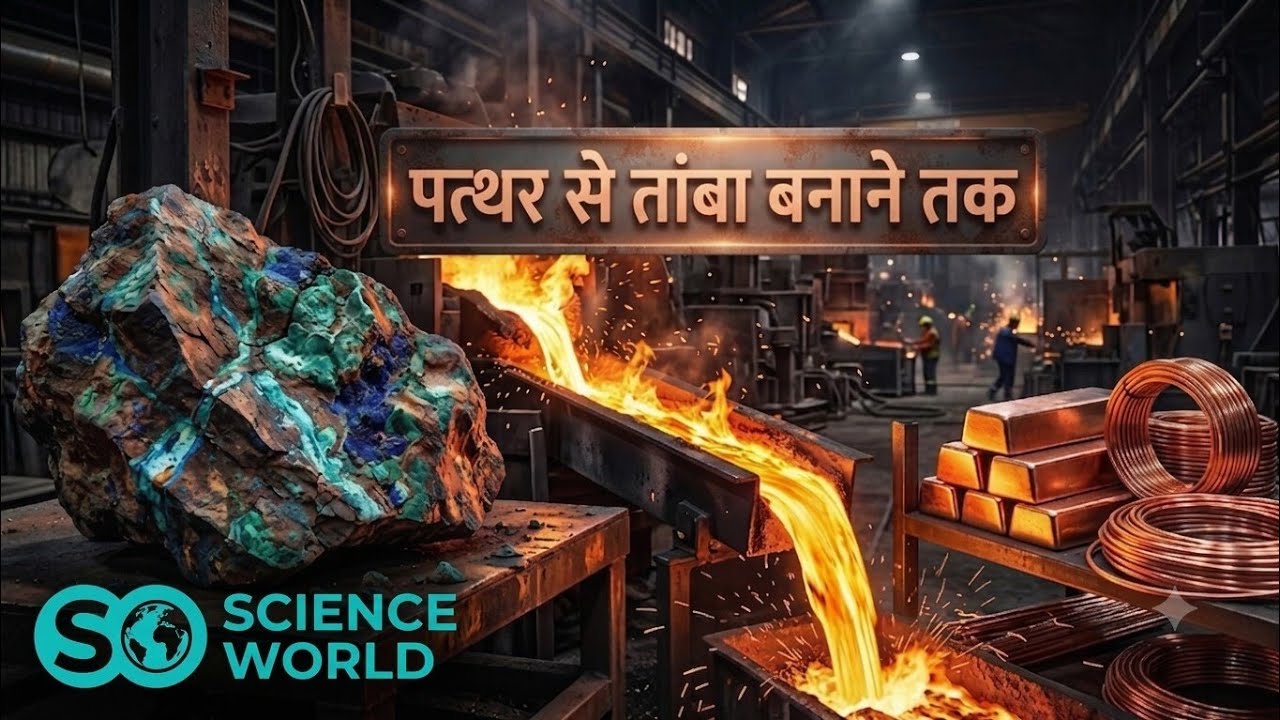 तांबा चट्टान से कैसे बनता है?