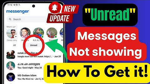 How to Get Unread Messages Option on Messenger | Fix Unread Messages Option (New Update 2025)