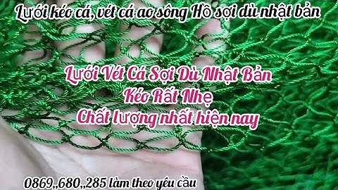 Lưới Kéo Cá Bắt Cá Ao Sông Hồ Đầm / Lưới kéo Cá Tôm Tép Lưới Vét Dù Nhật Bản chất lượng nhất