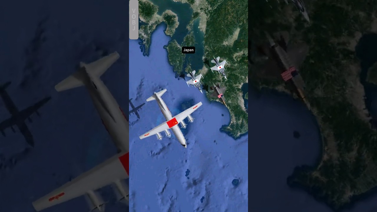 Chinese reconnaissance plane flew over Japanese airspace, Japan scrambled to intercept it