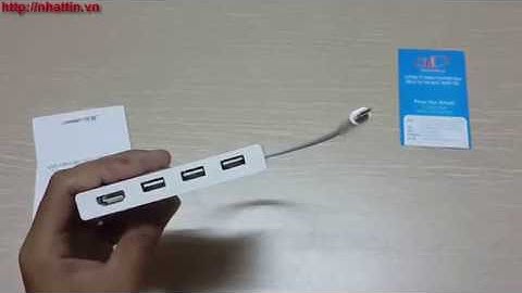 Cáp chuyển đổi USB Type-C sang HUB 3.0 & HDMI Ugreen 40374 chính hãng
