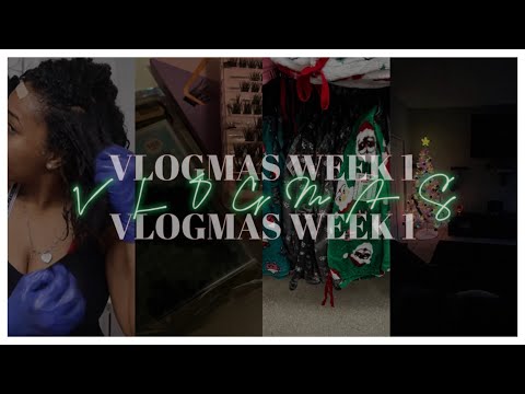 Vlogmas week 1: Intro reveal, decorations, dying my hair etc.