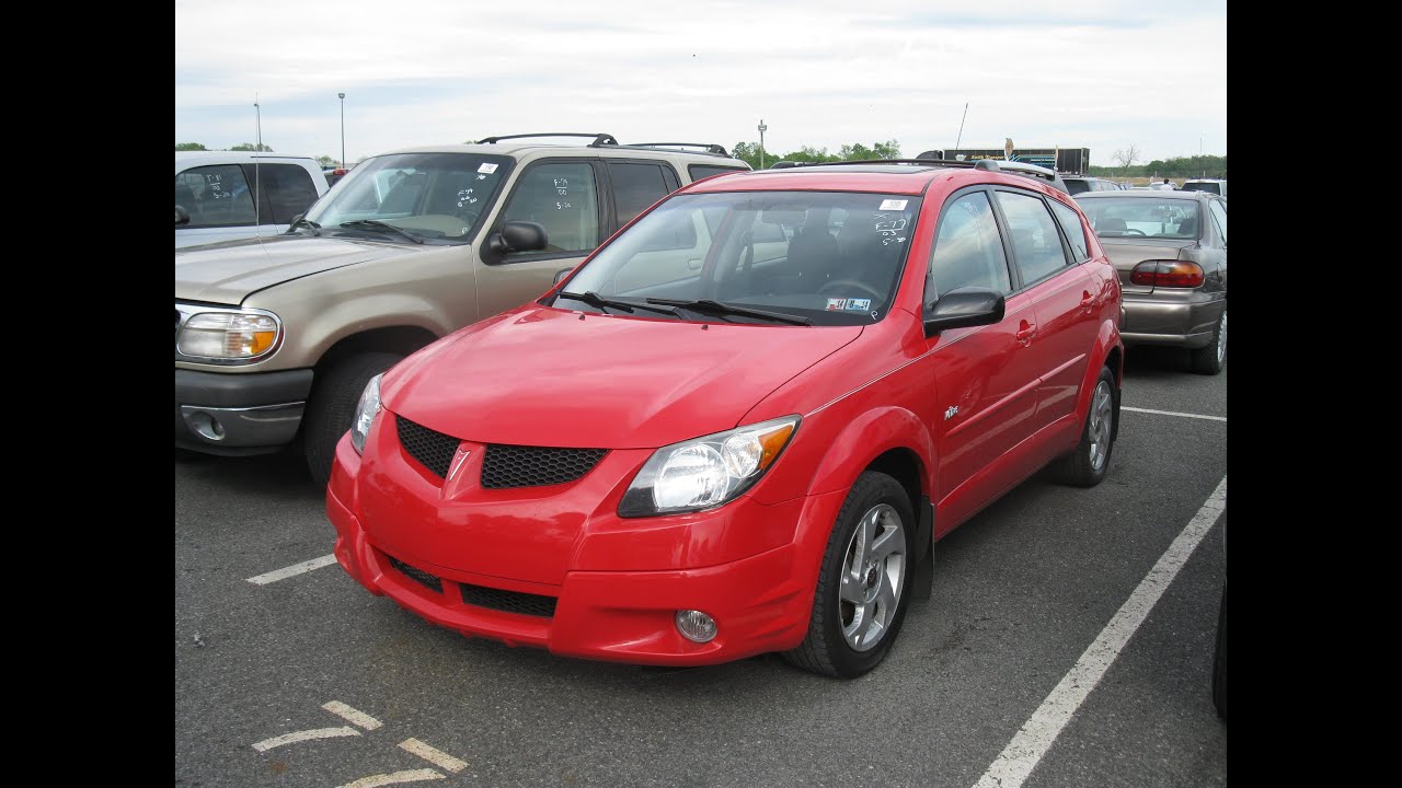 2003 Pontiac Vibe 5-Speed Start Up and Tour - YouTube
