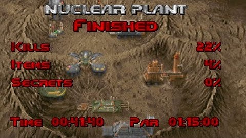 Doom Nightmare speedrun E1M2 unity ports 41 seconds