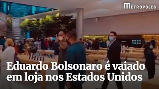 Eduardo Bolsonaro é vaiado em loja nos Estados Unidos