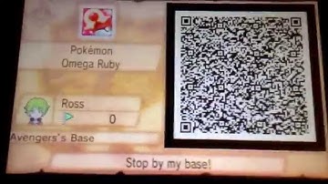 My QR code in my secret base for Pokemon omega ruby