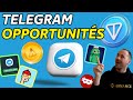 Telegram  opportunit crypto nft  gaming  ron gratuit  actu