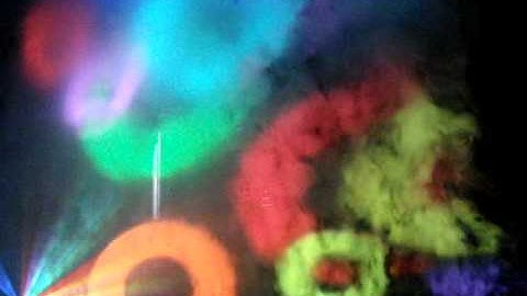 DIY Fog Screen Projection - First testing