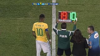 NEYMAR SAI DO BANCO DE RESERVAS E FAZ JOGO VIRAR GOLEADA! | Neymar vs Estados Unidos (08/09/2015)