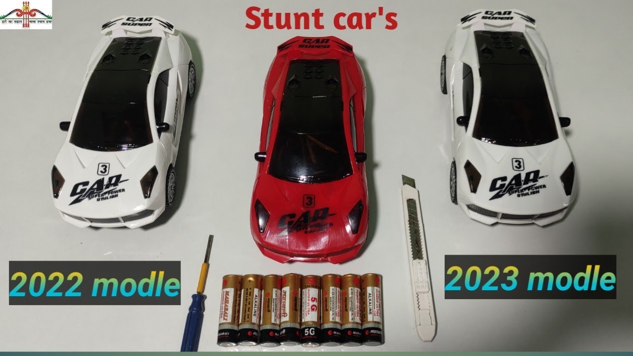 360° Revolving Stunt car unboxing!! 3D Light car!! Light in sound dance