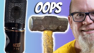 HOW MUCH DAMAGE CAN A CONDENSER MICROPHONE HANDLE??