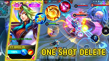 Vale One Shot Delete / Build Top 1 Global Vale ~ Mobile Legends