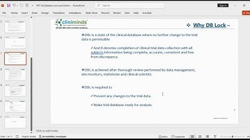 Database Lock Point - Clinical Data Management