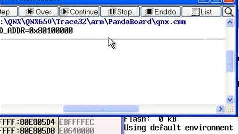 [TRACE32] QNX 5- Setup Script 2/2