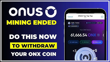 Onus Mining Ended || ONX Exchange Listing || How To Withdraw ONX Coin #Tap2Earn #Airdrop #ONUS