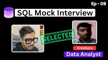 SQL Mock Interview for Data Analyst & Business Analyst | Live SQL Interview Questions and Answers #9