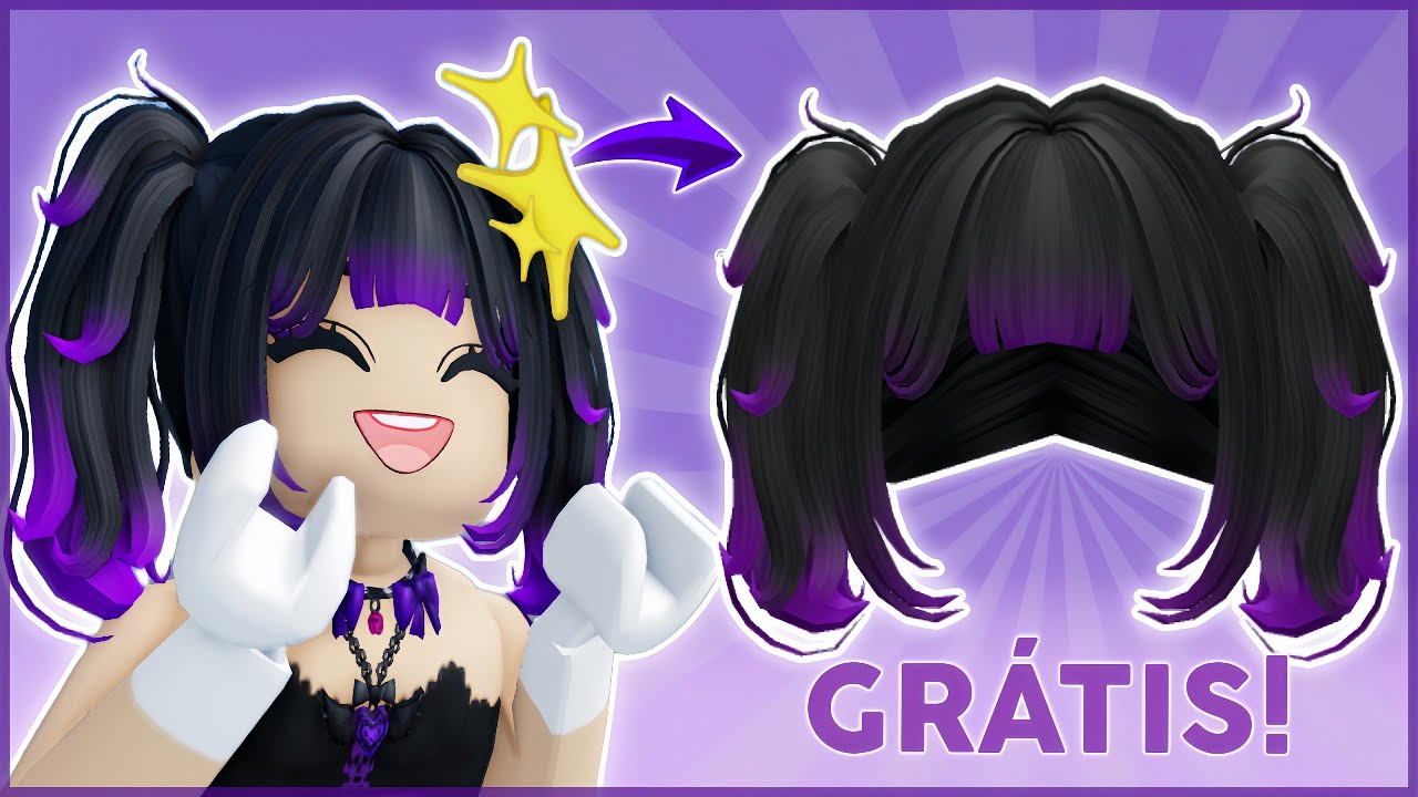 NOVO CABELO GRÁTIS NO ROBLOX!! 😮 #robloxitensgratis #roblox #robloxfr