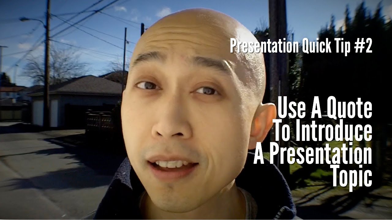 quote on presentation