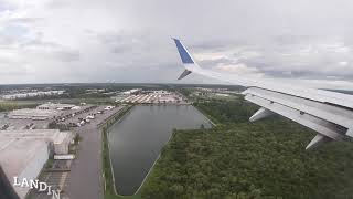 Landing in Orlando international airport