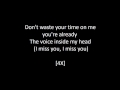 Blink 182 - I Miss You Lyrics
