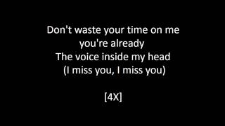 Blink 182 - I Miss You Lyrics