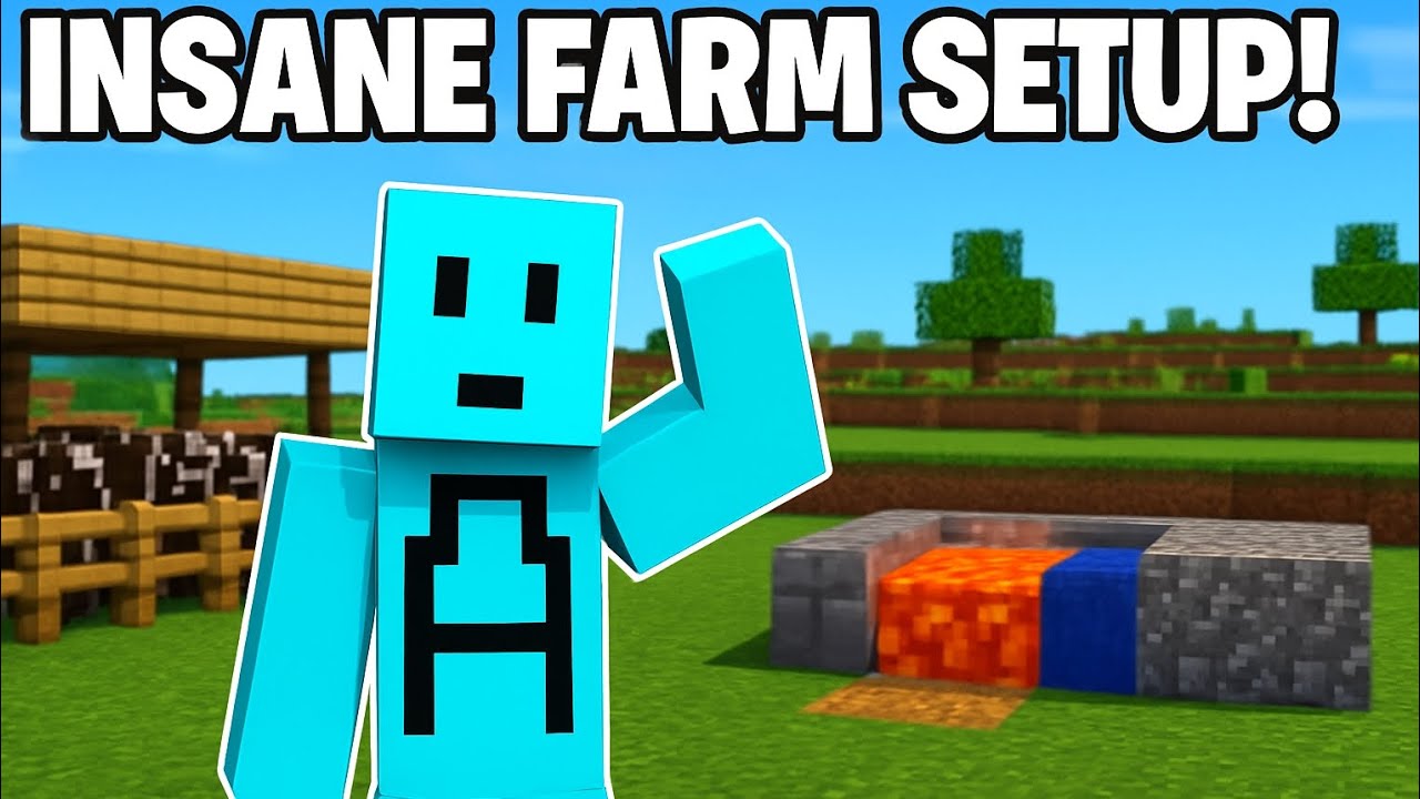 I build 3 farms in my Minecraft world - YouTube