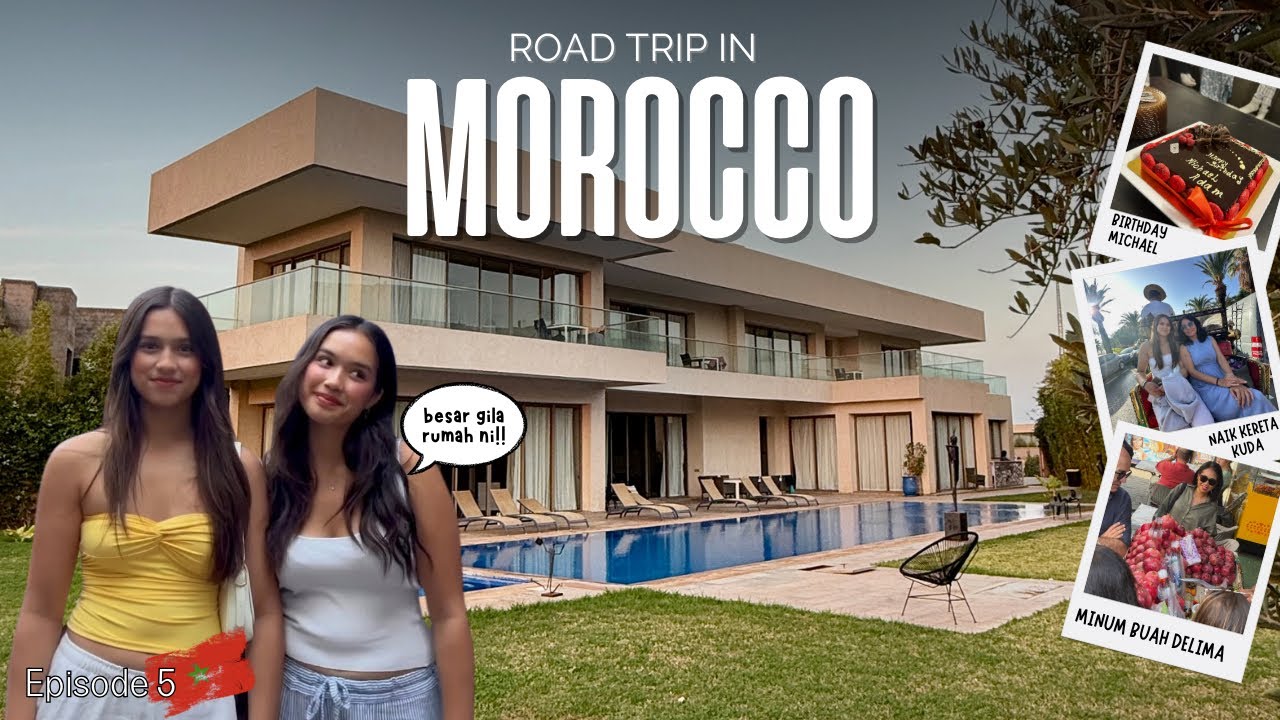 Villa Airbnb Muat 14 Orang Siap Ada Lift! | Morocco Road Trip Vlog Ep5