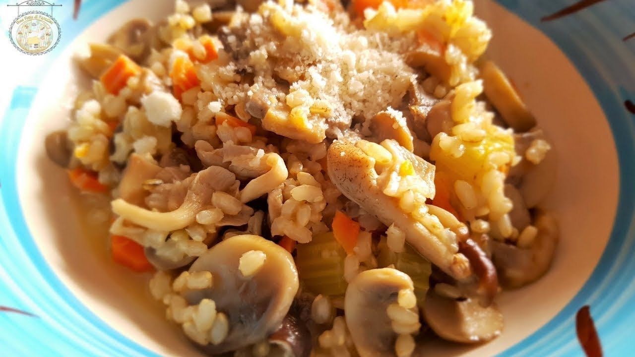 Risotto Integrale Ai Funghi Leggero è buono Una Fetta Di Paradiso