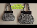 Homemade handbag  shopping bag cutting and stitching