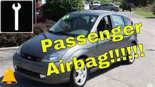 How to remove passenger air bag on a 2004 Ford Focus ZX5.