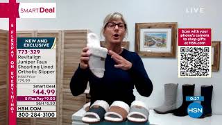 Revitalign Juniper Faux ShearlingLined Orthotic Slipper