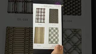 Decorative & architectural metal wire mesh handbook for architecture designers. #architecture