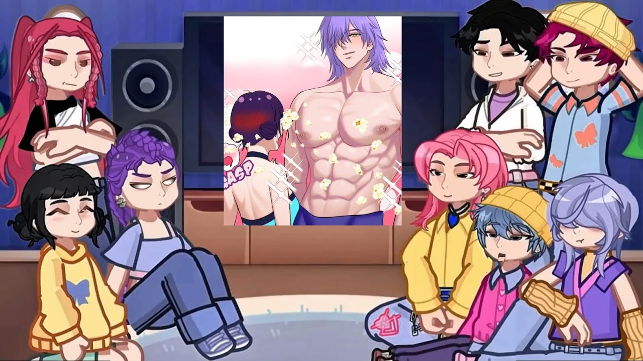 KPop Demon Hunters React To Themselves / TikToks + Memes / Huntrix & Saja Boys / Gacha React #10