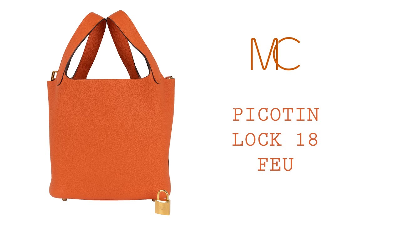 Hermes Picotin Lock 18 Rouge H Clemence Gold Hardware