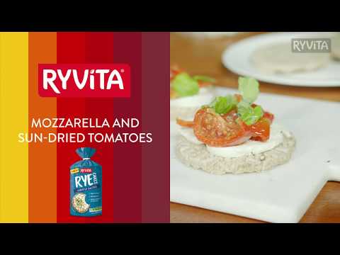 Mozzarella And Sundried Tomato On Rye And Turmeric Bread