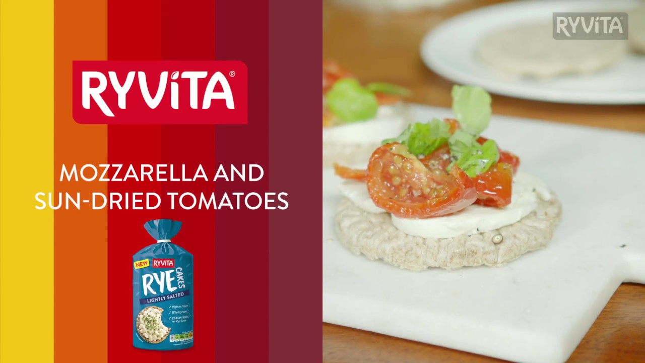 Davina's Mozzarella & Sun Dried Tomato Ryvita Rye Cakes Recipe