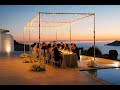 Fairy Light Dream Wedding on Santorini Island