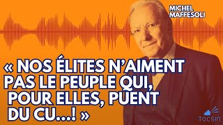 «  Nos élites n’aiment pas le peuple qui, pour elles, puent du cu…! »  Michel Maffesoli