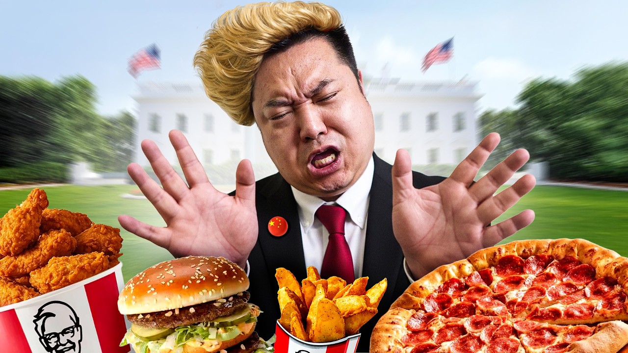 Chinese Trump tries Donald Trump's Favourite Meals