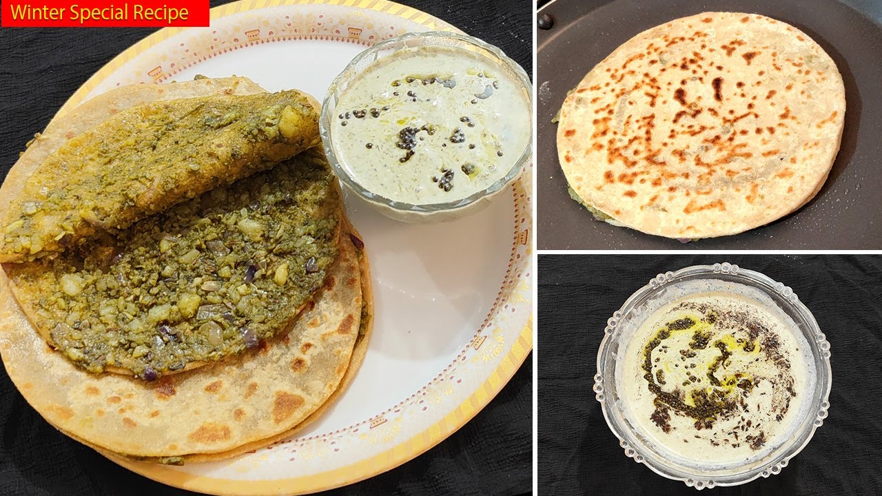 Winter Special Recipe | Aloo Bathua ka Paratha | Tasty & Spicy Bathua ...