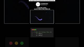 Made This Glowing Orb Cursor Using Just HTML, CSS & JS #coding #javascript