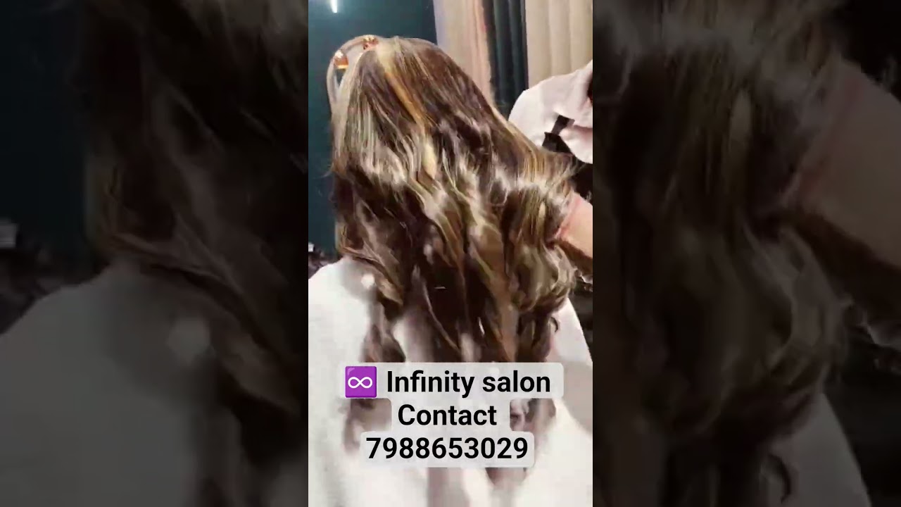 ♾️ Infinity salon 🌹 stylish hair colour amazing result hurry up for visit🫰🏻🧿🧿🤗🤗