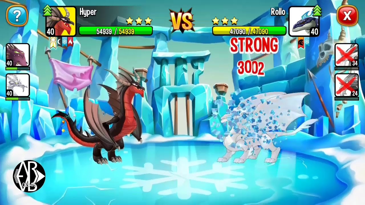 Reach 10000 pts in PvP Ice Arenas + Heroic Dragon Portal + Lap 15 - Dragon City