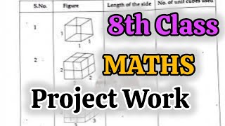 8th Class 💯MATHS PROJECT Square Roots and Cube Roots 2024-2025 | 8th 💯FA-2 Maths Project Work -8th