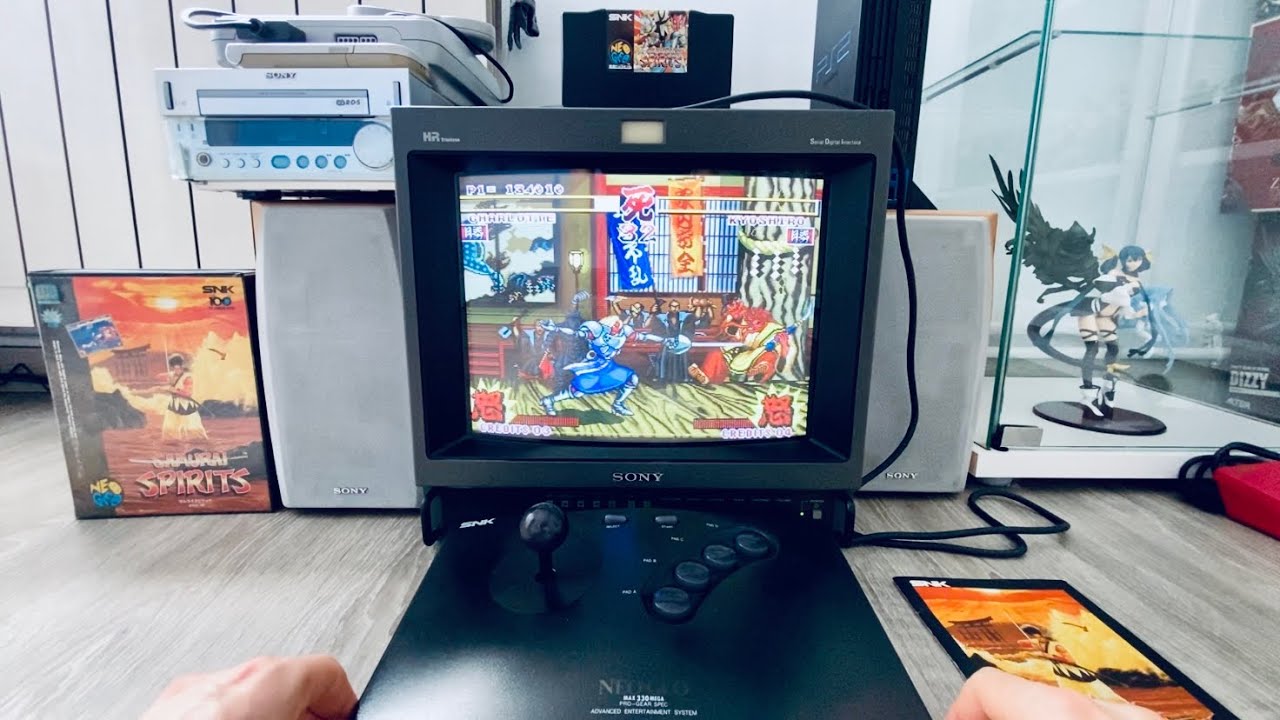 Samurai Spirits • Neogeo AES Gameplay (Charlotte) • SONY BVM 