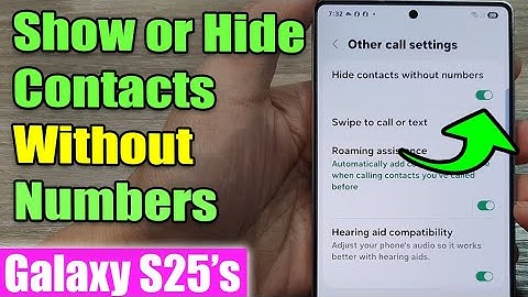 How to Show or Hide Contacts Without Numbers Easily! | 1️⃣ Galaxy S25 📱
