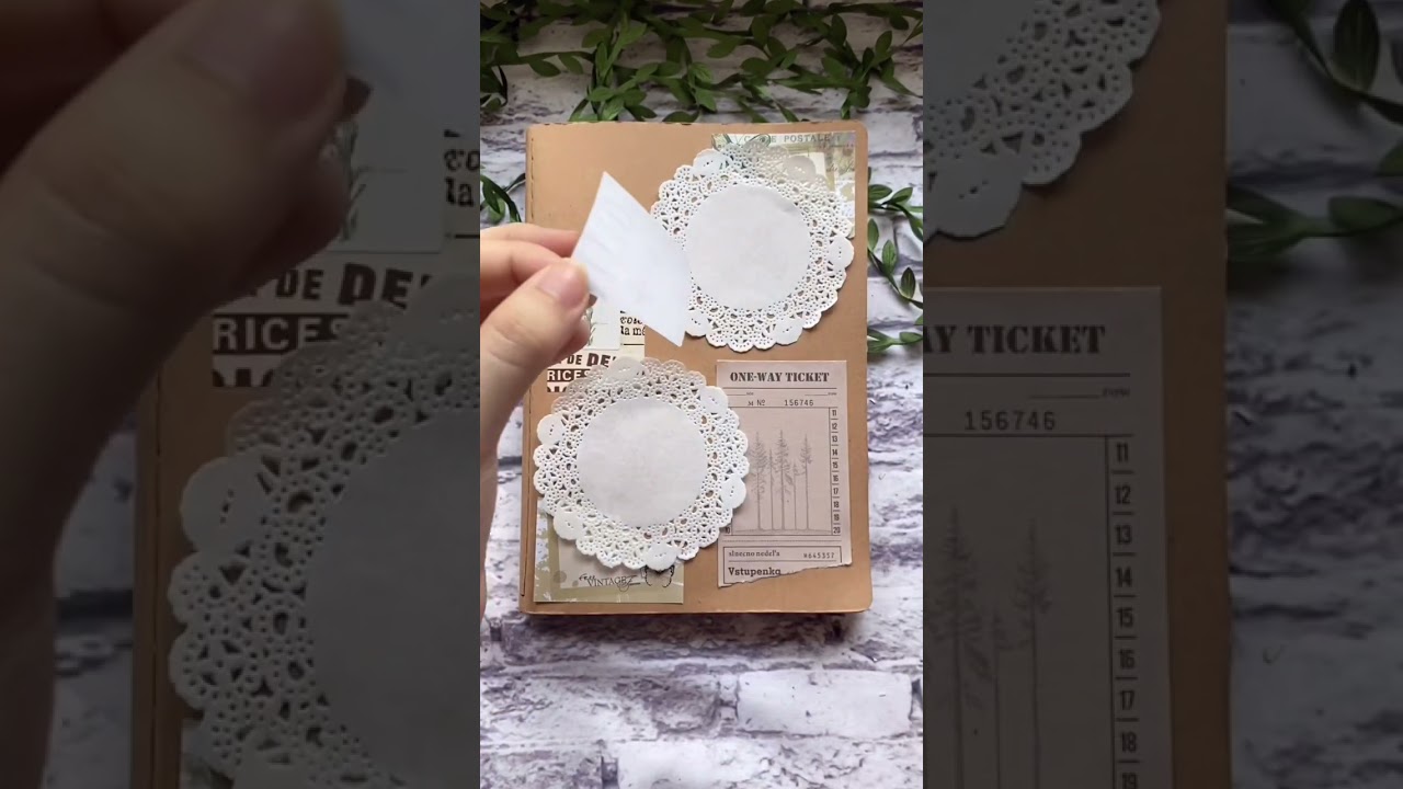 ASMR SCRAPBOOKING I cover page 📔 asmr aesthetic fyp shorts 