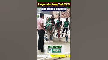 Progressive Group Task (PGT) - GTO Tasks for SSB | Guidance of Capt. S.K. Singh Sir (GTO Expert)