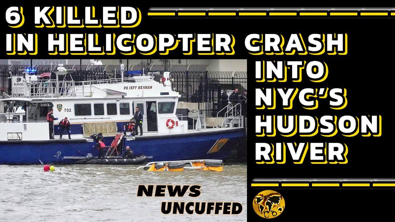 6 killed in helicopter crash into NYC’s Hudson River - YouTube