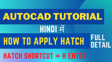 How to Apply Hatch in AutoCAD | Full Details | AutoCAD Tutorial in Hindi | CADD Academy